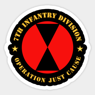 7th Infantry Division - Opn Just Cause Sticker